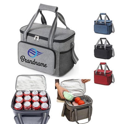 Full Color Insulated 12 Can Beverage Cooler Bag