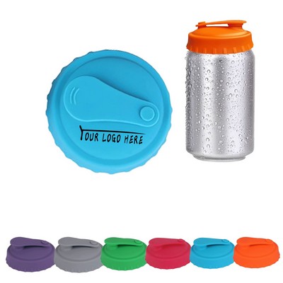 Reusable Silicone Soda Can Lid with Resealable Nozzle