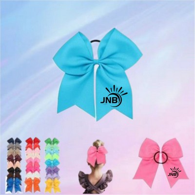 Elastic Bow Cheer Hair Tie - Large