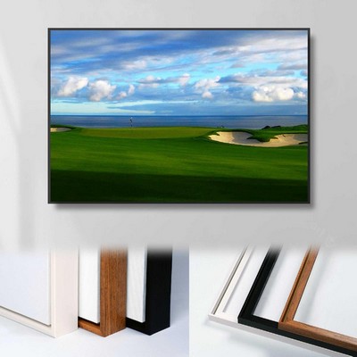 16" X 16" Framed Canvas Wrap - Black