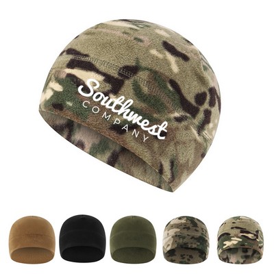 Camo Polar Fleece Cap