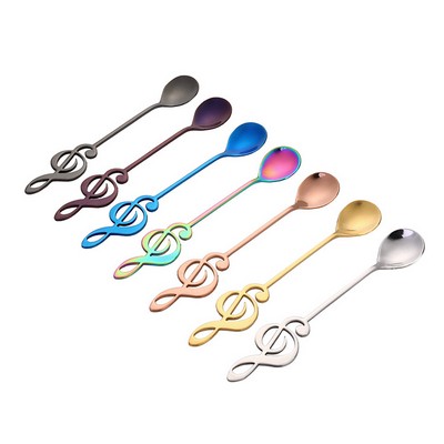 Note-shaped Stainless Steel Coffee Spoon