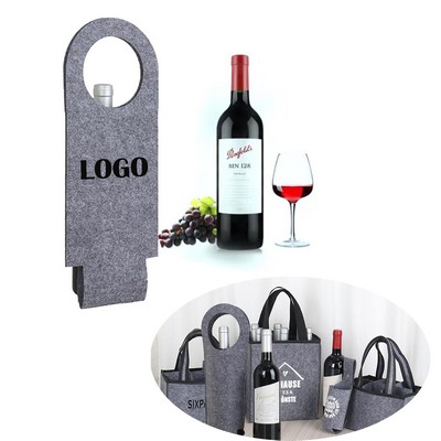 Felt Wine Bottle Bag