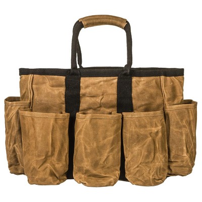 14" Waxed Canvas Garden Tool Bag