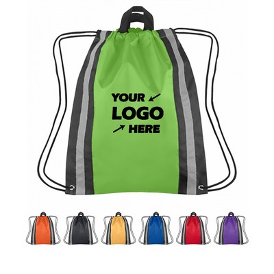 Reflective Hit Drawstring Backpack