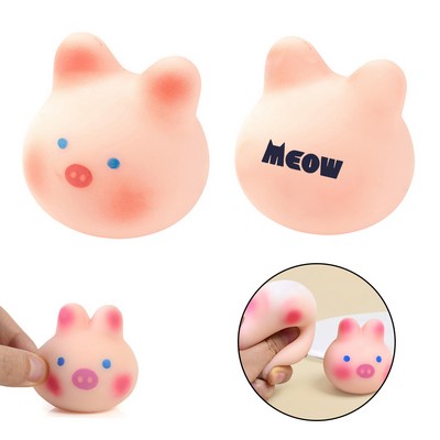 Cherry Blossom Pig Rabbit Stress Toy