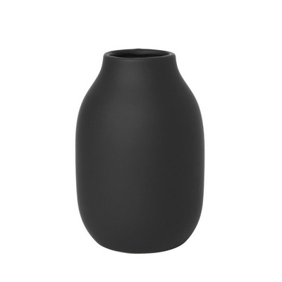 blomus Colora Peat Black Porcelain Vase (6''x4'')