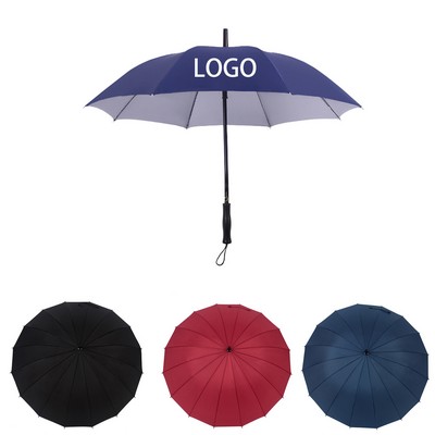 43" Arc Windproof Waterproof Stick Umbrella