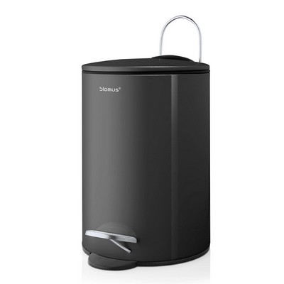 blomus Tubo Magnet Gray Pedal Bin Wastepaper Basket