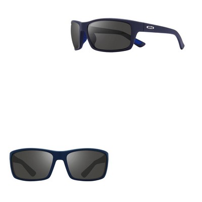 Revo Matte Blue Rebel Sport Wrap Sunglasses w/Superflex