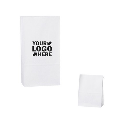 Oil-Proof White Kraft Paper Bag Eco Paper Sack