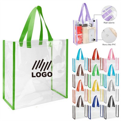 Clear Transparent Vinyl Pvc Tote Bag