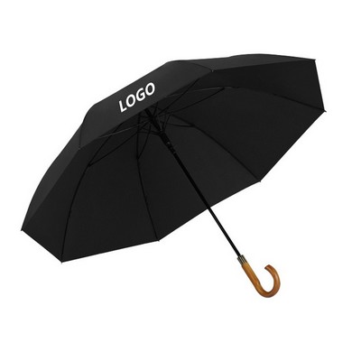 47 Inch Elegant Wooden Handle Automatic Open Golf Umbrella