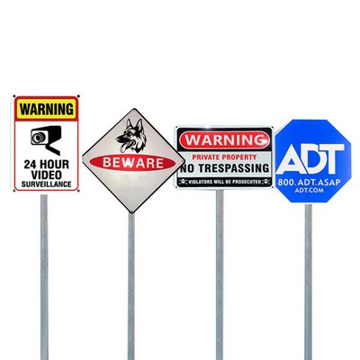 Handhold Reflective Aluminum Traffic Sign