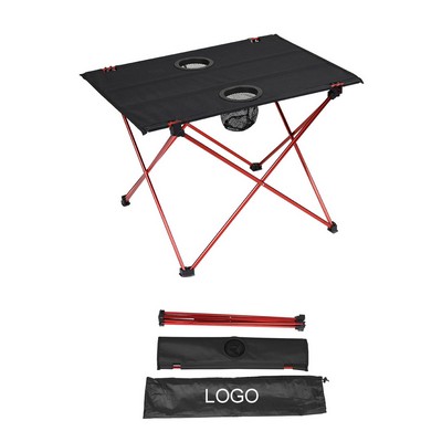 Portable Camping Picnic Folding Tables with 2 Cup Holders