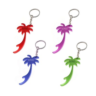 Palm Tree Bottle Opener Keychain