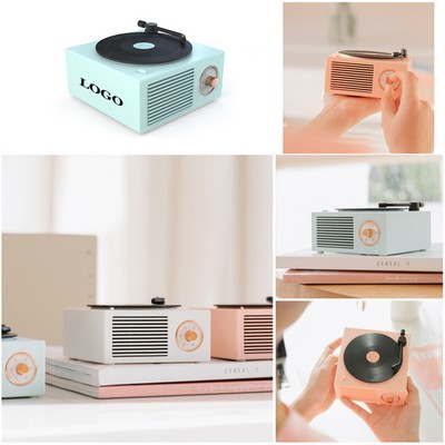 Record Player Style Bluetooth Speaker