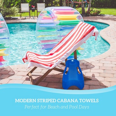 Cabana Stripe Terry / Velour Beach, Pool Towel