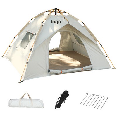 Thickened Silver-Coated Automatic Camping Folding Tent