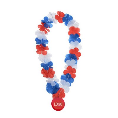 Patriotic Flower Lei