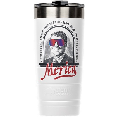 22 oz Leakproof Bison Tumbler - Stainless Steel - Custom - Patriot Series