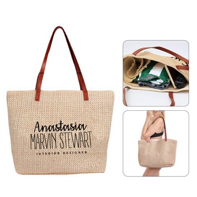 Women Large Straw Tote Bag