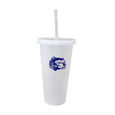 24 OZ Tumbler with Straw