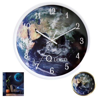 Globe Pattern Wall Clock