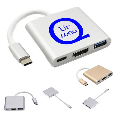 Type-C 3-In-1 Docking Station Adapter Hub