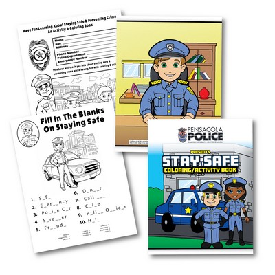 Stay Safe Police Coloring & Activity Book