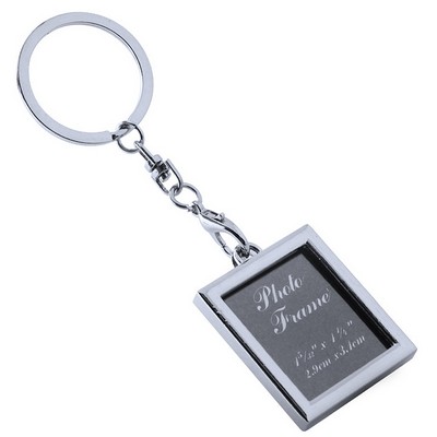 Zinc Alloy Square Mini Frame Keychain