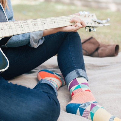 Patterned Musician Socks - Rock Your Socks Off on Stage - American Made