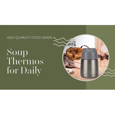 Soup Thermos 304 Stainless Steel 16oz