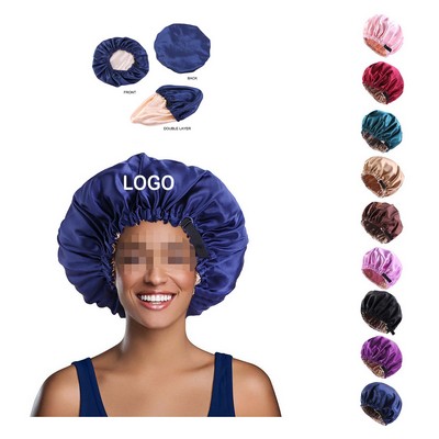 Women Double Layer Shower Cap