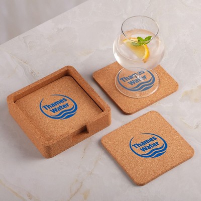 Square Cork Coaster Set