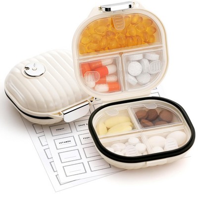 Compact Weekly Travel Pill Organizer