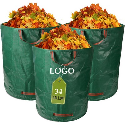 34 Gallons Reusable Garden Waste Bags W/Handles