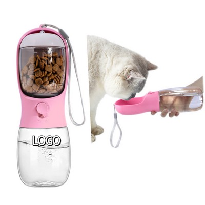 18.5Oz. Portable 2-In-1 Drinking Water Food Pet Water Cup Dog Drinking Cup Dog Water Cup