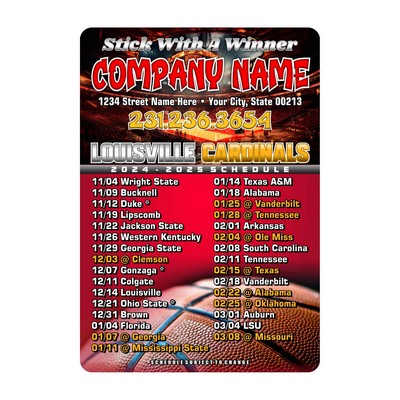 4 X 5.75 Basketball Schedule Magnet