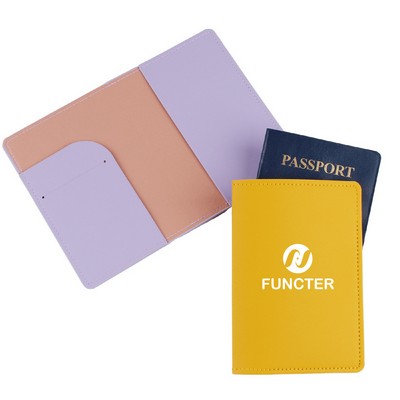 Travel Wallet Passport Holder With 1 Card Slot PU Cover Passport Wallet for Business Trip