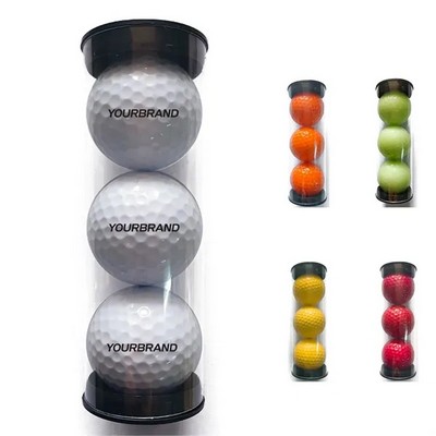 3 Pack Tube Golf Balls