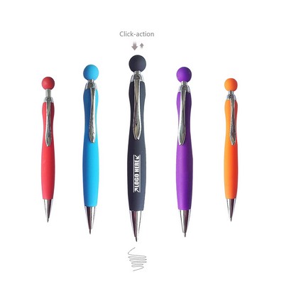 Rubber Coating Ball Pen