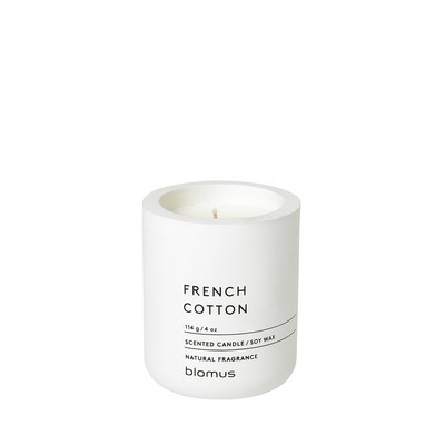 Blomus Fragra - Small Candle In Concrete Container - French Cotton