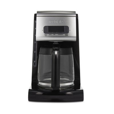 Proctor Silex Faster Brewing Frontfill Programmable Coffee Maker, Glass Carafe, 12 Cup Capacity, Bla