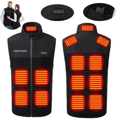 Adjustable Battery Heated Fleece Vest