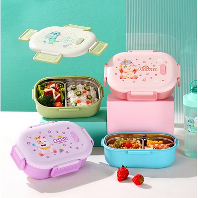 Cartoon Student 304 Stainless Steel Lunch Box