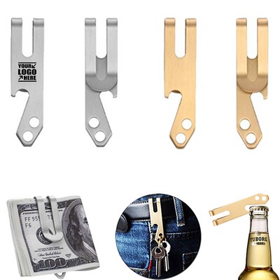 Cash Clip with Bottle Opener