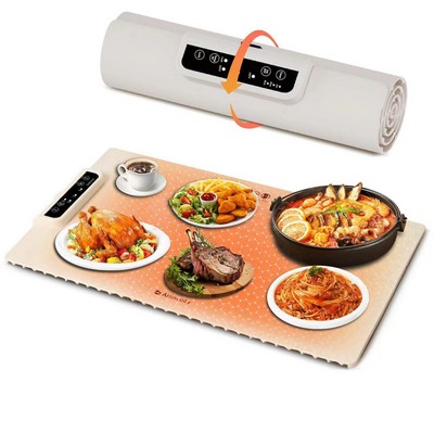 Warming Mat for Food, Electric Silicone Food Warmer Heating Mat