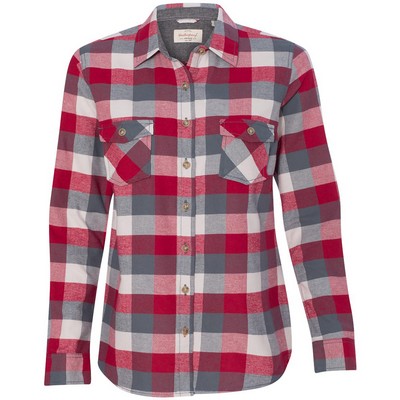 Weatherproof Women's Vintage Brushed Flannel Long Sleeve Shirt