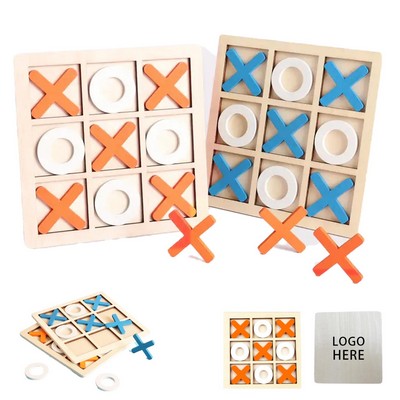 Wooden Tic Tac Toe Board Game